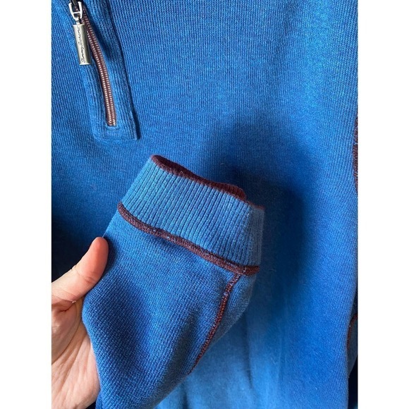 Tommy Bahama Flipshot Reversible 1/4 Zip Pullover Sweater - Picture 10 of 12